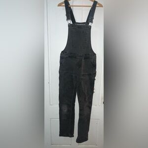 Dovetail OG Black Denim Overalls